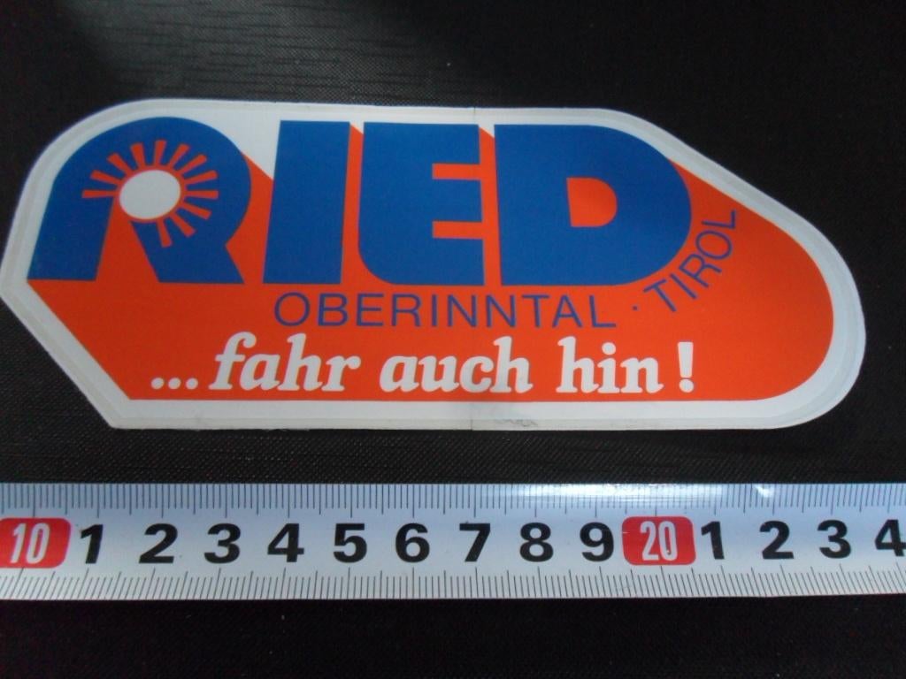 sticker Oostenrijk EIED Oberinntal Tirol Fahr auch hin !, Verzamelen, Stickers, Ophalen, Zo goed als nieuw