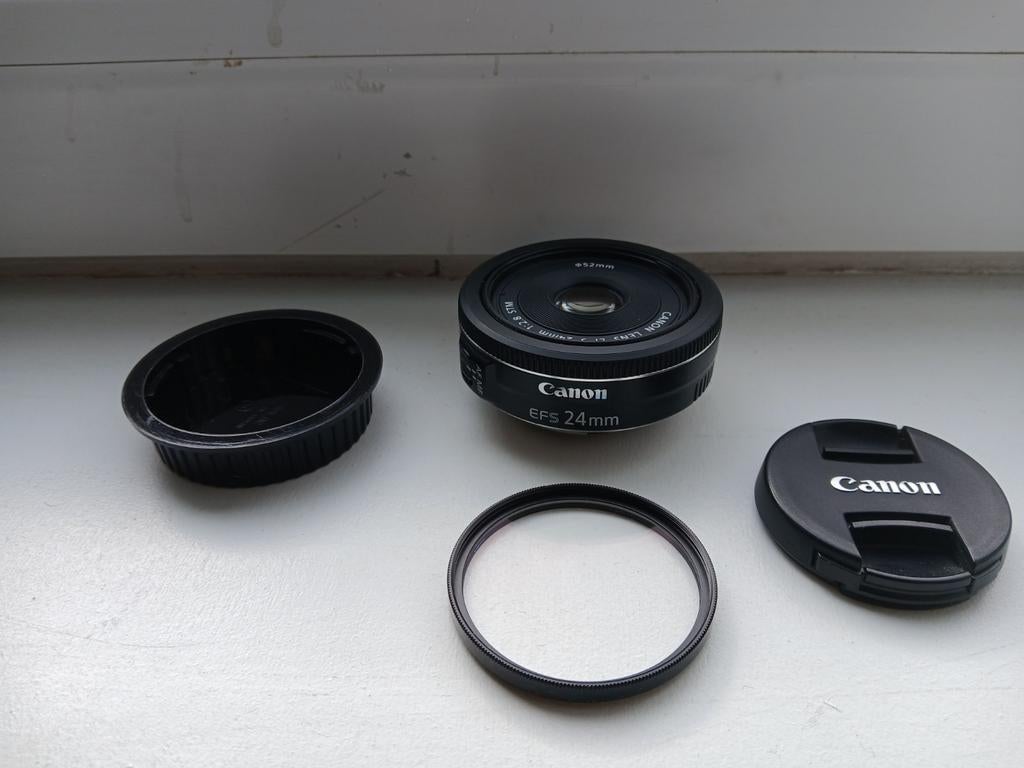Canon EF-S 24mm f/2.8 STM lens, Audio, Tv en Foto, Fotografie | Lenzen en Objectieven, Ophalen, Zo goed als nieuw, Standaardlens