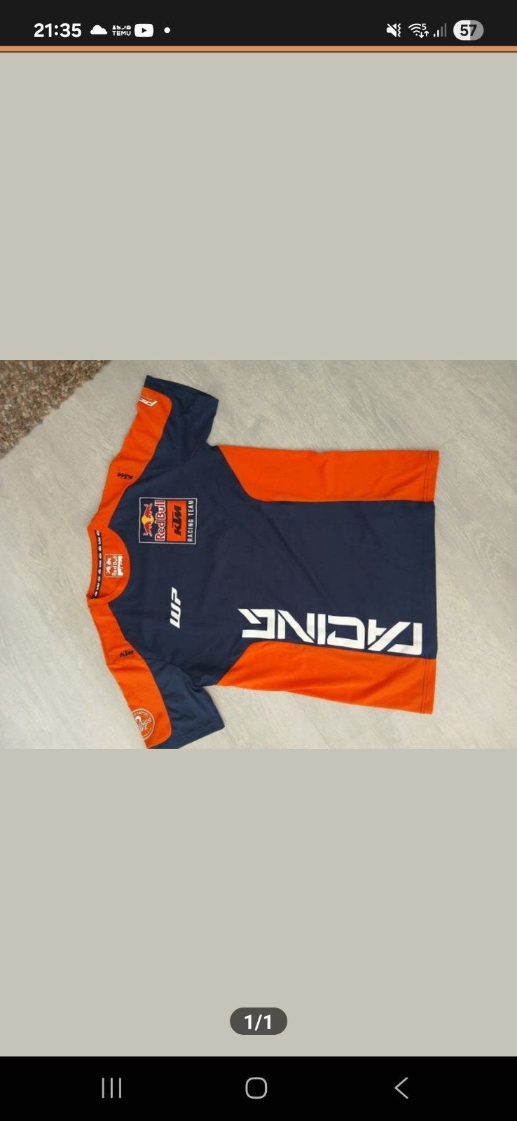 KTM Red Bull Racing Team Shirt - Maat L, Ophalen of Verzenden, Zo goed als nieuw, KTM, Maat 48/50 (M)