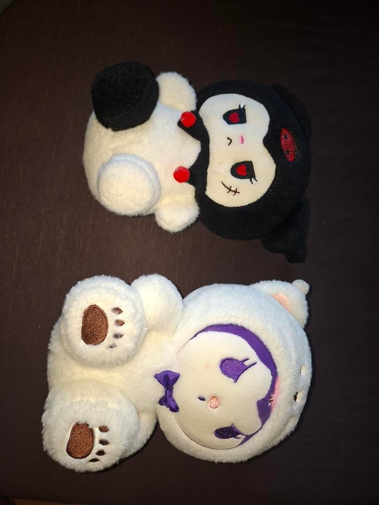 Kuromi Knuffel - Zwart en Wit Pluche Speelgoed, Ophalen of Verzenden, Zo goed als nieuw, Overige typen
