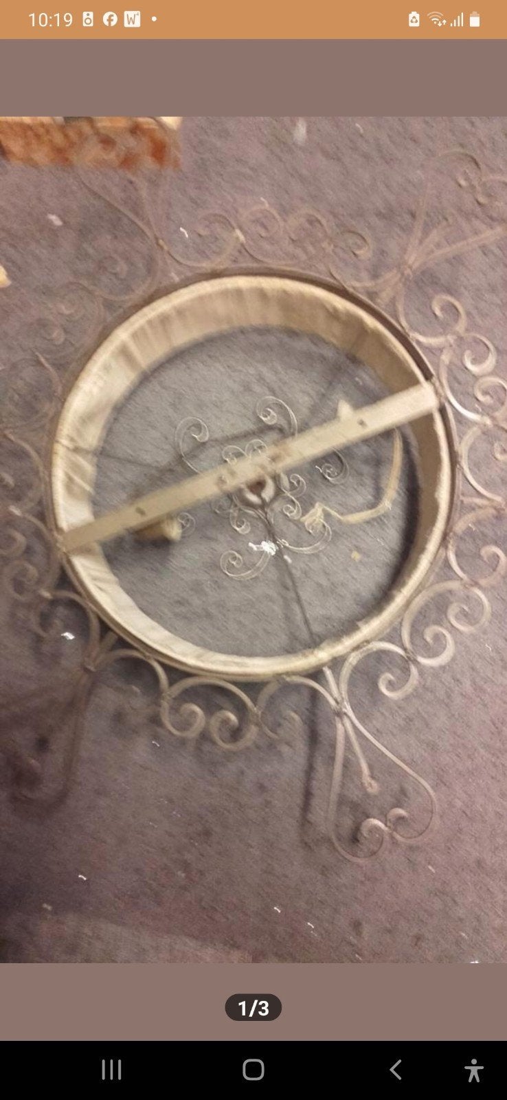 Vintage plafonnière smeedijzer., Ophalen