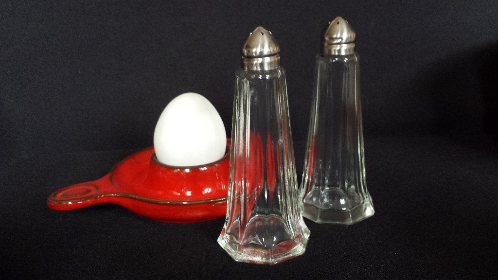 Peper & Zout STROOIER <> Glazen SET met Zilverkleurige DOP, Zilver, Ophalen of Verzenden, Zo goed als nieuw, Glas