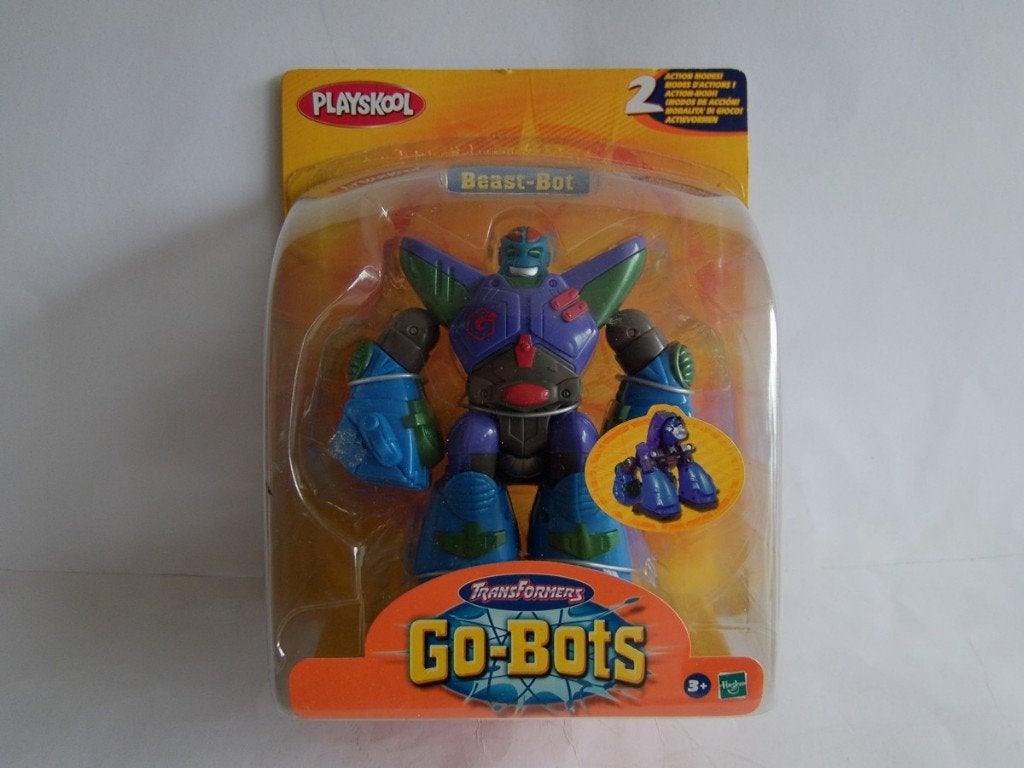 Oude Playskool Go-Bots Beast-Bot in Box.  Hasbro, uit 2003, Verzamelen, Overige generaties, Ophalen of Verzenden, Zo goed als nieuw