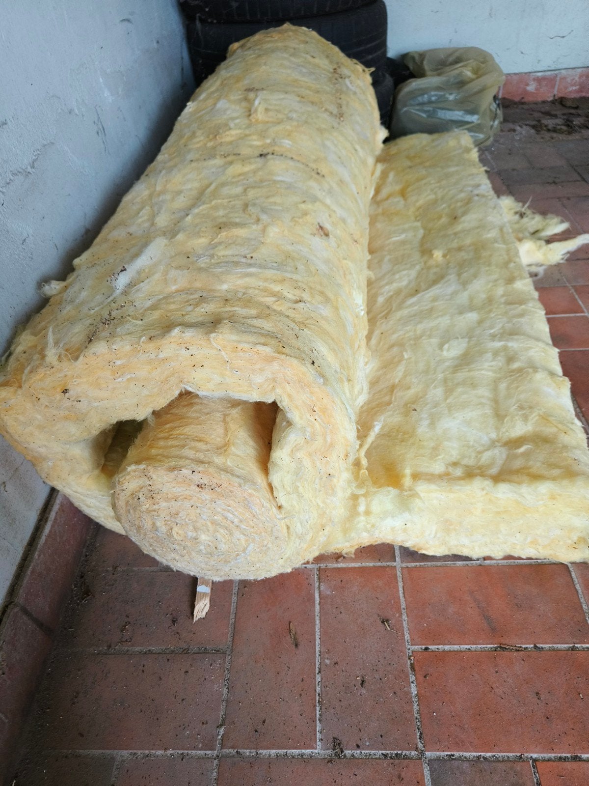 Restantje glaswol., Ophalen, 12 cm of meer, Nieuw, Minder dan 5 m²