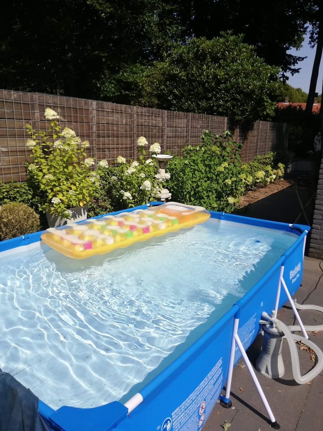 Rechthoekig Intex zwembad met filterpomp en accessoires, Ophalen, Gebruikt, Minder dan 80 cm, Minder dan 200 cm