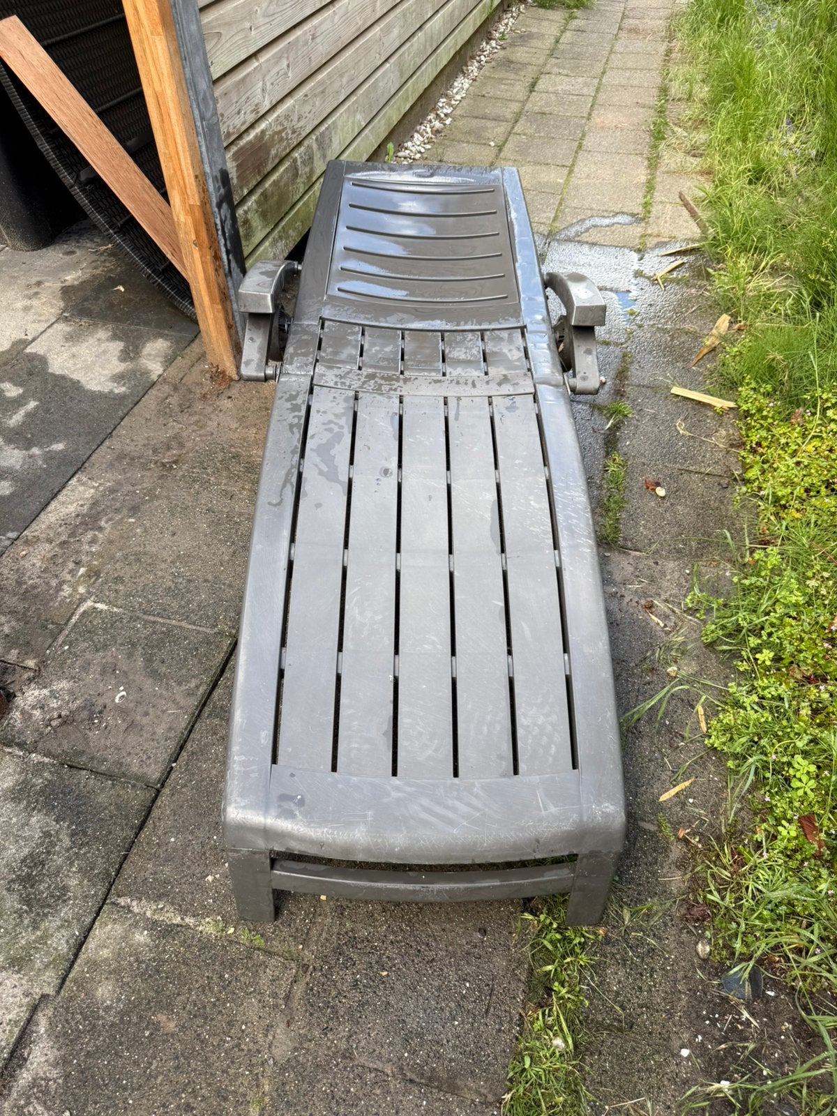 Ligstoel, Ophalen, Gebruikt, Plastic, Verstelbaar