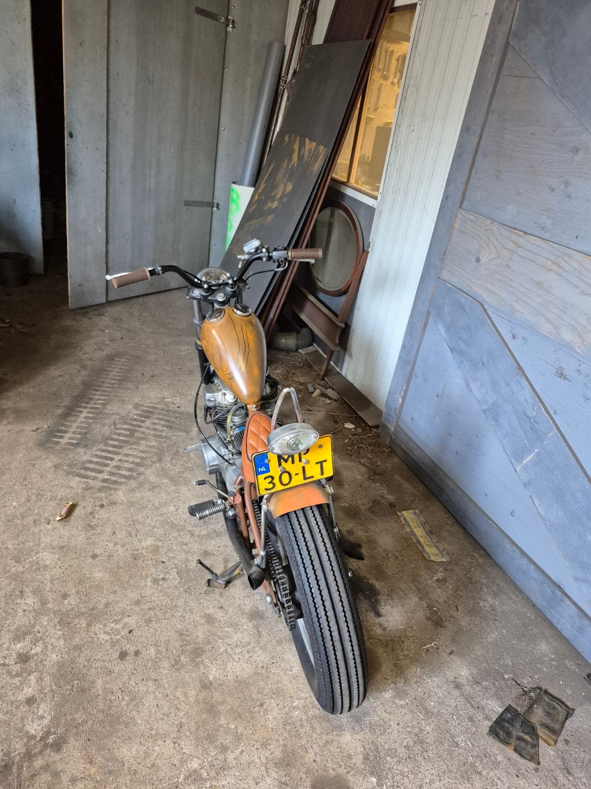 Unieke Yamaha Chopper - Custom Bobber Stijl, Motoren, Motoren | Yamaha, 2 cilinders, Gebruikt, Handgeschakeld, 12 t/m 35 kW