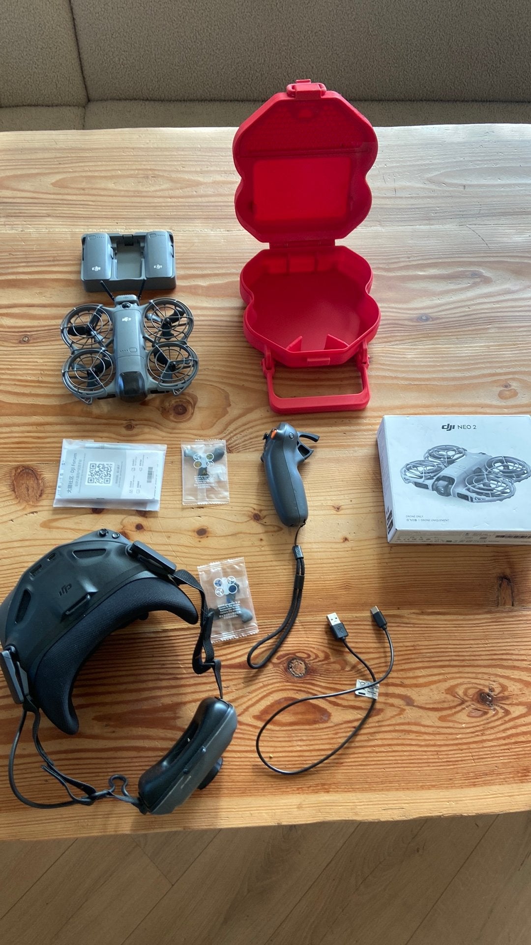 DJI Neo 2 Motion Fly More Combo + Goggles N3 + RC Motion 3, Motoren, Ophalen