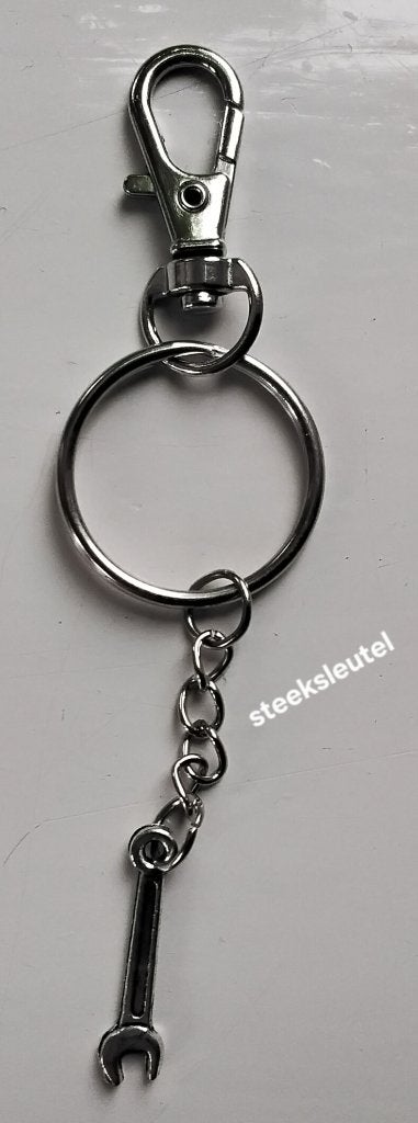 Sleutelhanger steeksleutel, monteur, gereedschap, ringsleute, Ophalen of Verzenden, Nieuw, Overige typen