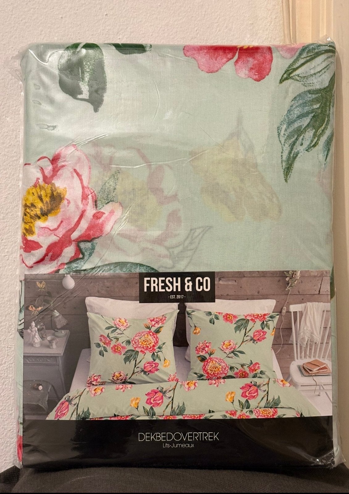 Fresh & Co Dekbedovertrek Lits-jumeaux Bloemenprint, Dekbedovertrek, Nieuw, Ophalen of Verzenden, Overige merken