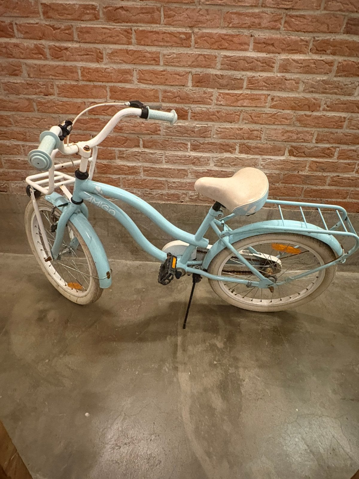 Amigo Transport Meisjesfiets 20 Inch – Lichtblauw, Ophalen of Verzenden, Zo goed als nieuw