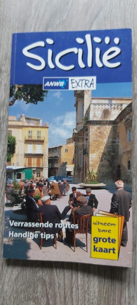Sicilië ANWB Extra met kaart, Boeken, Gelezen, ANWB, Europa, Ophalen of Verzenden