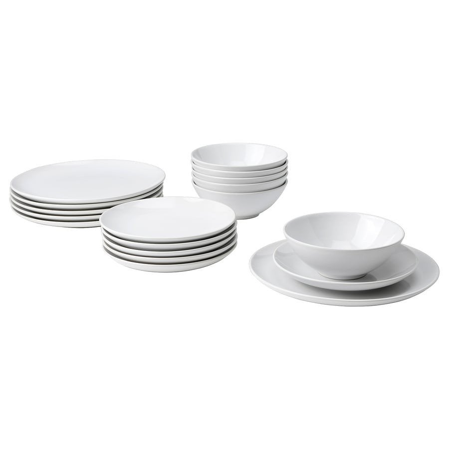 IKEA GODMIDDAG Servies - Borden en Kommen Set, Ophalen, Keramiek, IKEA, Zo goed als nieuw