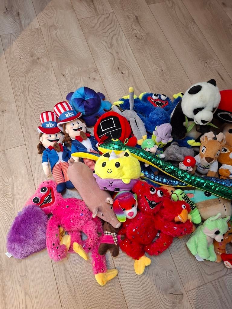 Grote collectie knuffels - diverse karakters en merken, Kinderen en Baby's, Speelgoed | Knuffels en Pluche, Disney, Ophalen of Verzenden
