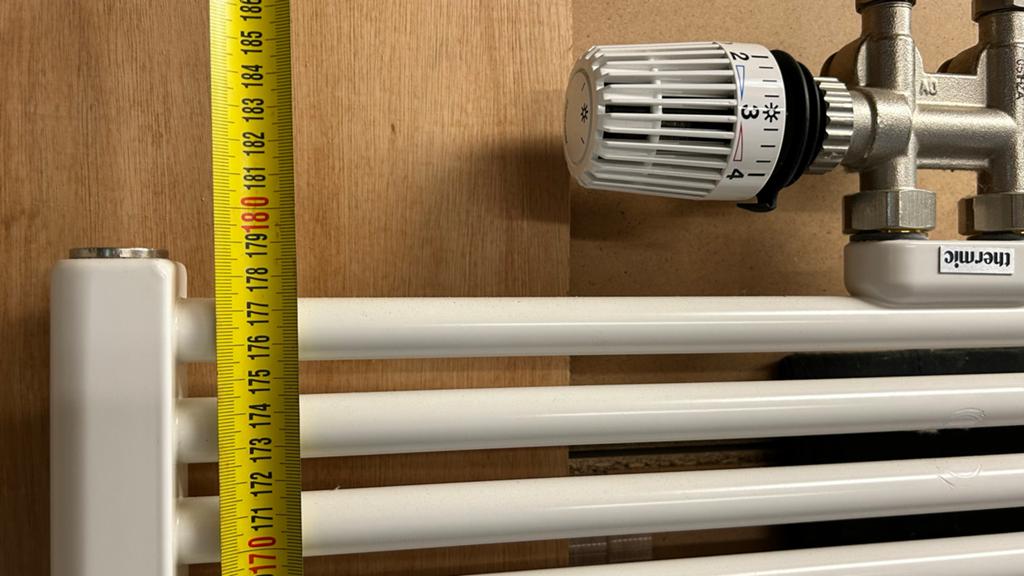 Sierverwarming / handdoekenrek, wit, 170x50 cm, Doe-het-zelf en Verbouw, Verwarming en Radiatoren, Ophalen, Radiator, Minder dan 60 cm