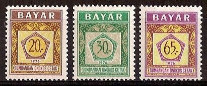 Indonesie Dienst 8/10 postfris 1976, Ophalen of Verzenden, Postfris, Zuidoost-Azië