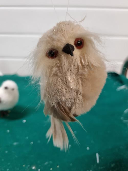 Kerst vogel en uiltje deco, [a646], Diversen, Kerst, Ophalen of Verzenden, 'T Olde Gre-j, Info@toldegrej.nl, Endepoelstraat 20f Didam