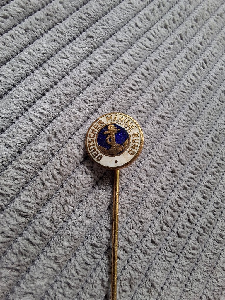 Speld Deutscher Marine Bund militaria, Verzenden, Marine, Duitsland, Embleem of Badge