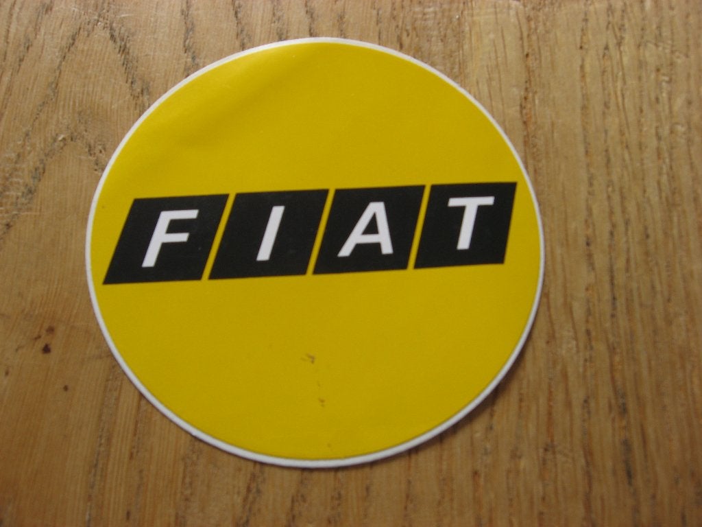 Sticker Fiat 8 cm, Verzamelen, Ophalen, Nieuw, Auto of Motor