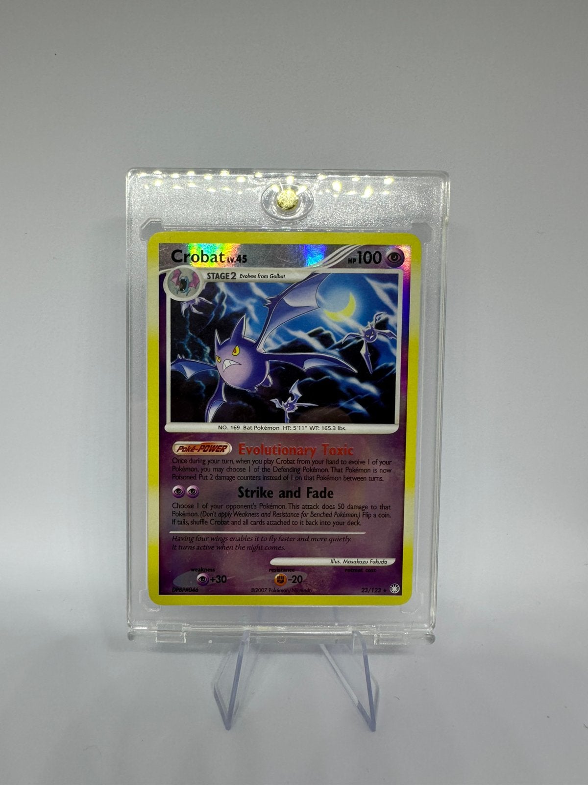 Crobat 23/123 Rare Mysterious Treasures Pokemon Reverse Holo, Ophalen of Verzenden, Zo goed als nieuw