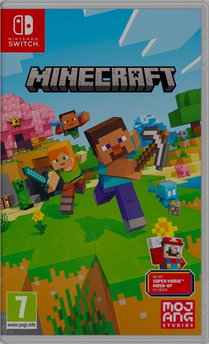 Minecraft Nintendo Switch (incl. Super Mario Mash-Up), Ophalen of Verzenden, Zo goed als nieuw, Met games