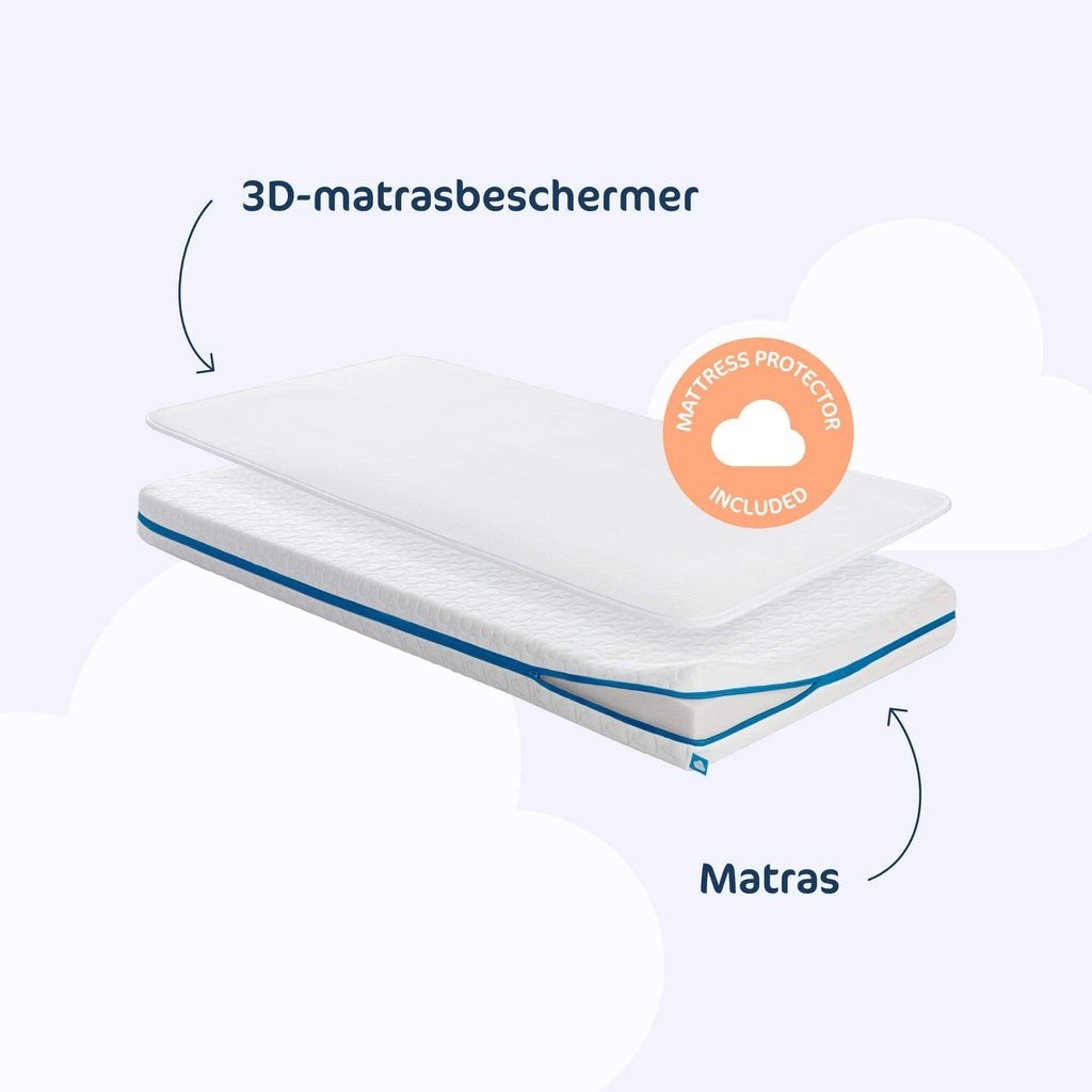 Aerosleep Evolution 2 in 1 matras 60x120 cm baby matras, Ophalen, Nieuw, 190 cm of minder, Matras