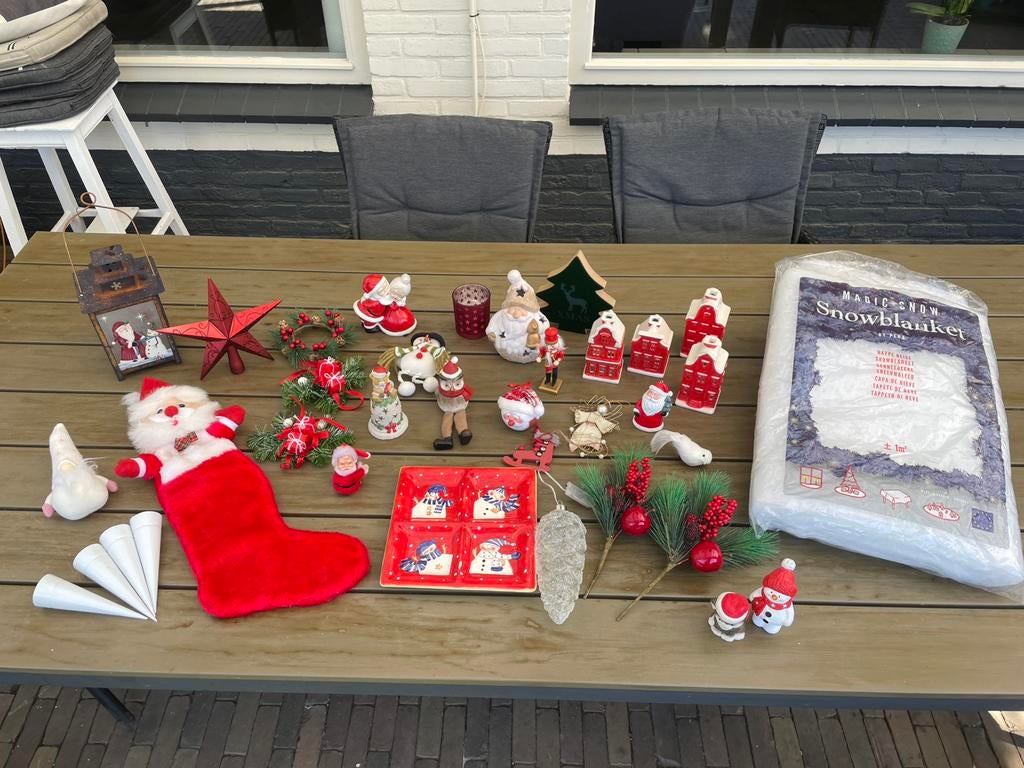Kerstdecoratie 37-delig, Diversen, Ophalen of Verzenden, Zo goed als nieuw