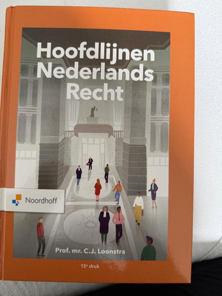 Hoofdlijnen Nederlands recht, Ophalen of Verzenden, Zo goed als nieuw, Noordhoff Uitgevers, Nederlands