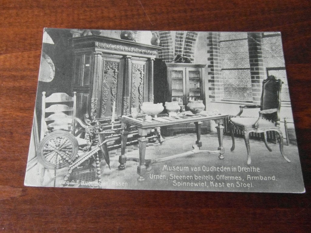 T69 - Assen - Museum - 1907 - Mooie oude kaart, Ophalen of Verzenden, Voor 1920, Drenthe