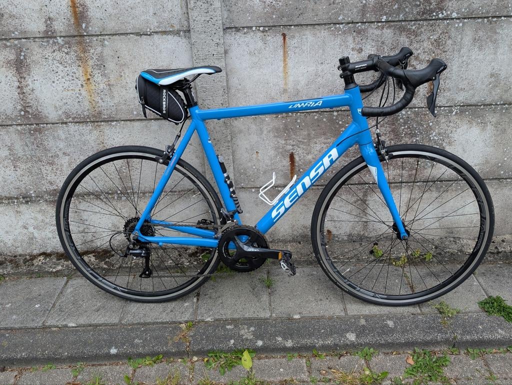 Sensa Umbria Sora racefiets - Blauw, Shimano Sora 58cm, Fietsen en Brommers, Fietsen | Racefietsen, 28 inch, Velgrem, Aluminium