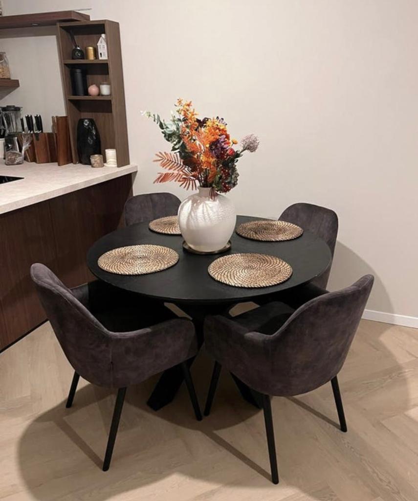 Zgan prachtige  Ronde Eettafel 1.20 v Bommel meubels, Ophalen, Zo goed als nieuw, Rond, 100 tot 150 cm
