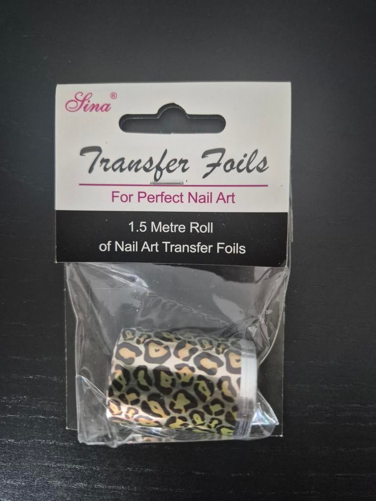 Transferfoils panterprint voor nagels panterprint -
1,5 met, Ophalen of Verzenden, Nieuw, Overige kleuren, Toebehoren