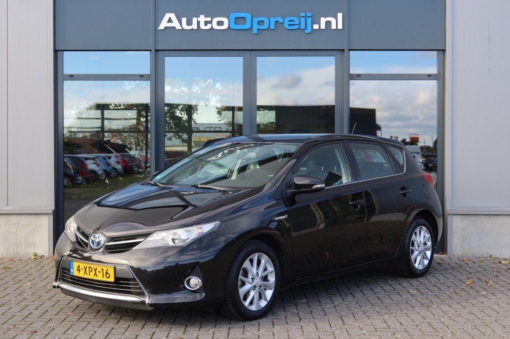Toyota AURIS 1.8 Hybrid Dynamic AUTOMAAT 5drs. Clima, Cruise, Auto's, Euro 5, Gebruikt, 4 cilinders, Zwart