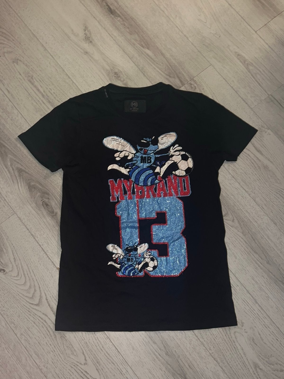 My Brand T-shirt met opvallende print en sterren, Ophalen of Verzenden, Zo goed als nieuw, Maat 48/50 (M), Zwart
