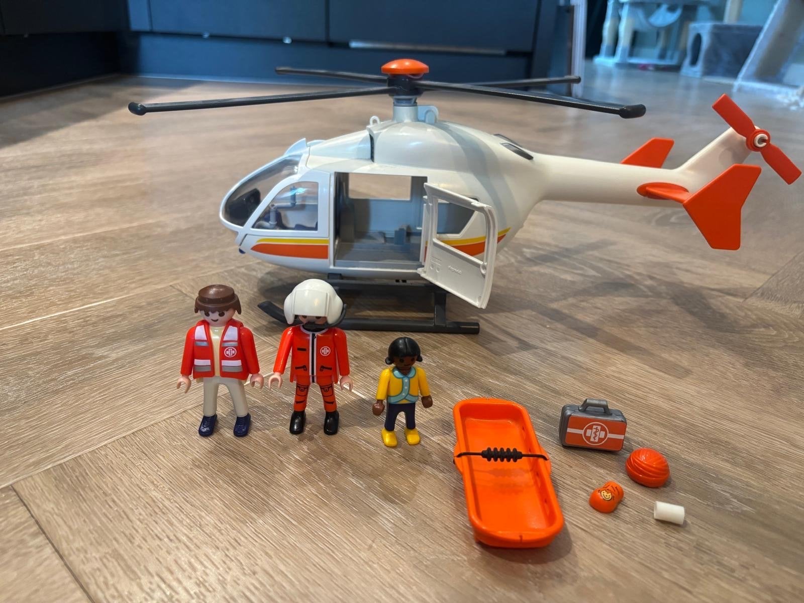 Playmobil Helikopter met benodigdheden, Ophalen, Complete set, Voertuig, Zo goed als nieuw