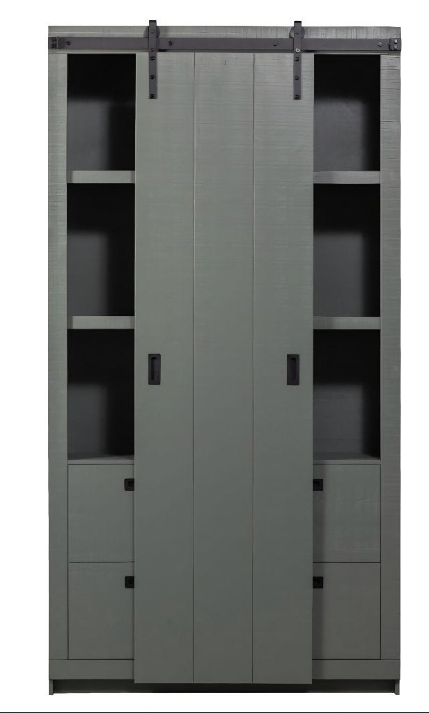 Stoere Woood kast nieuw!, Huis en Inrichting, Ophalen, 200 cm of meer, Nieuw, Stoer, industrieel