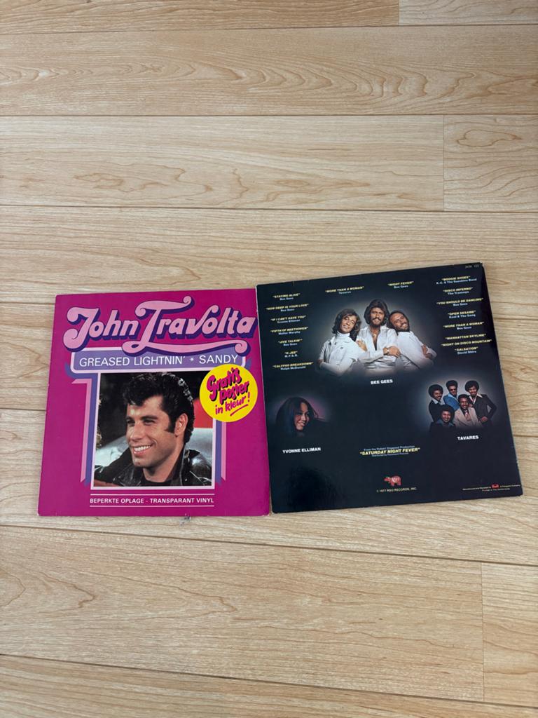 John Travolta & Saturday Night Fever LP's - Transparant Viny, Ophalen, Gebruikt, Colored vinyl, 1970 - 1979