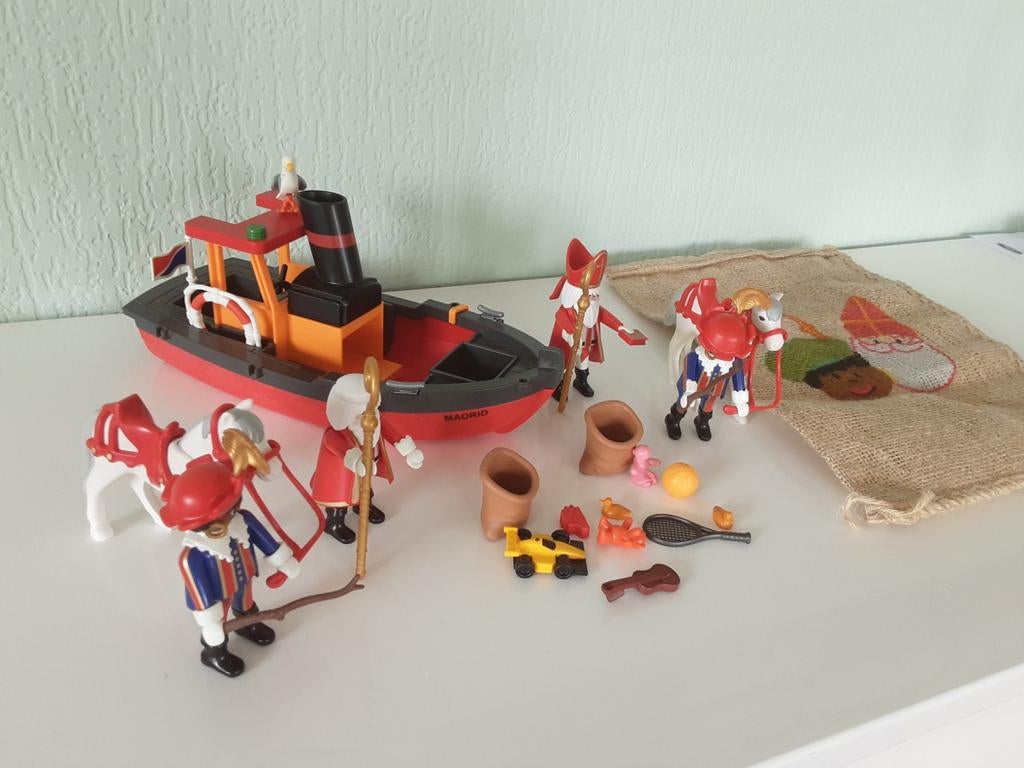 Sinterklaas met boot extra sint en 2pieten, Ophalen of Verzenden