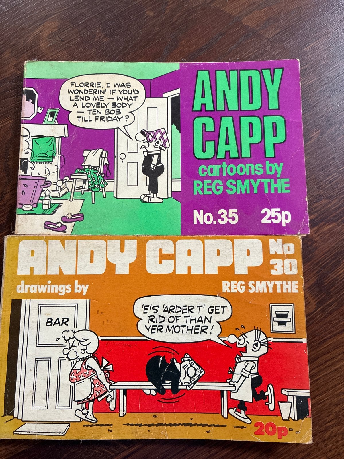 Andy Capp Stripboeken - Nrs. 30 & 35 door Reg Smythe, Meerdere stripboeken, Ophalen of Verzenden, Gelezen