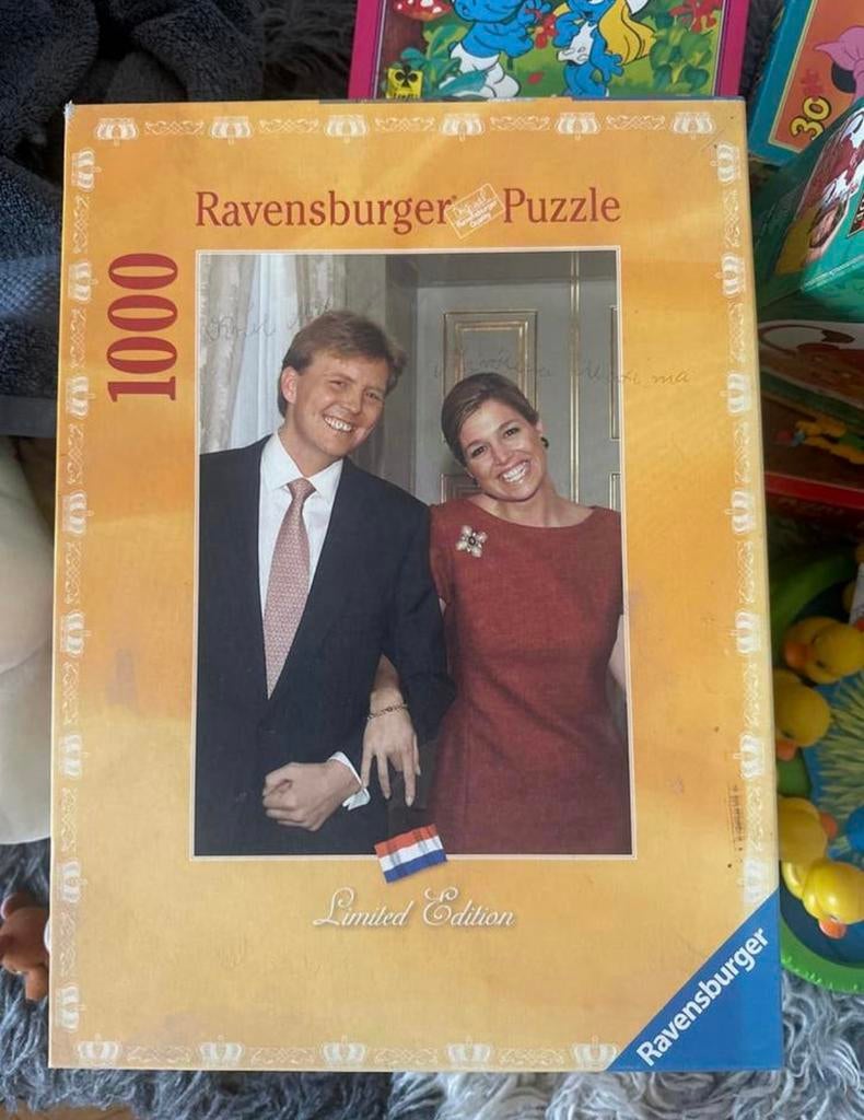 Ravensburger puzzel 1000 stuk Limited Edition – Koningspaar, Verzamelen, Koninklijk Huis en Royalty, Ophalen of Verzenden, Zo goed als nieuw