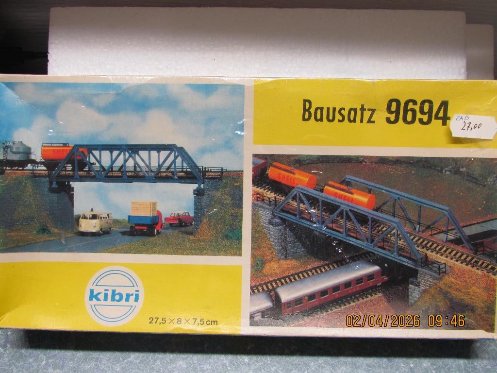 Kibri # 9694  Brug, Overige merken, Gelijkstroom of Wisselstroom, Brug, Tunnel of Gebouw, Nieuw