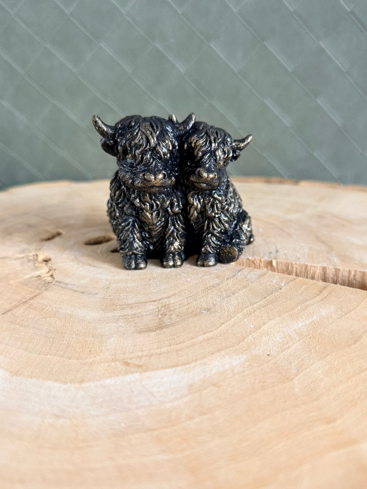 Hooglander koe samen Klein. Handmade, Ophalen of Verzenden, Nieuw