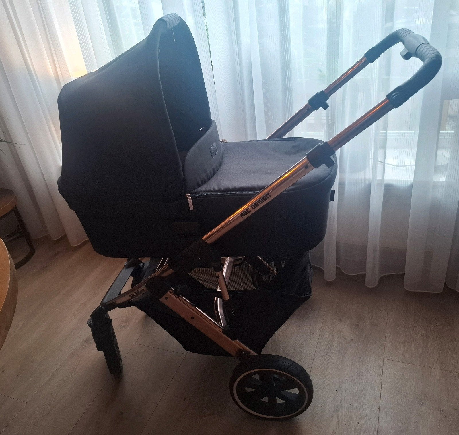 ABC DESIGN SALSA 4 air kinderwagen roze goud, Ophalen, Gebruikt, Overige merken