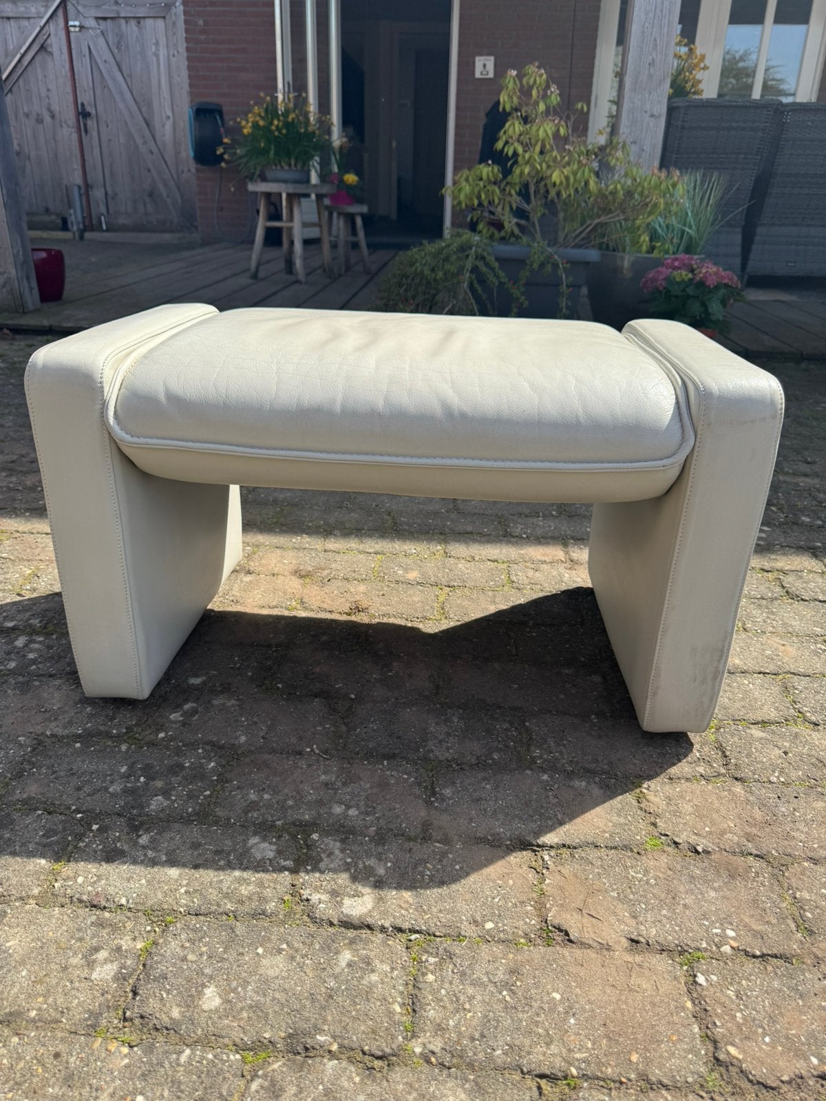 Hocker leolux, Ophalen, Gebruikt, Leer, 75 tot 100 cm