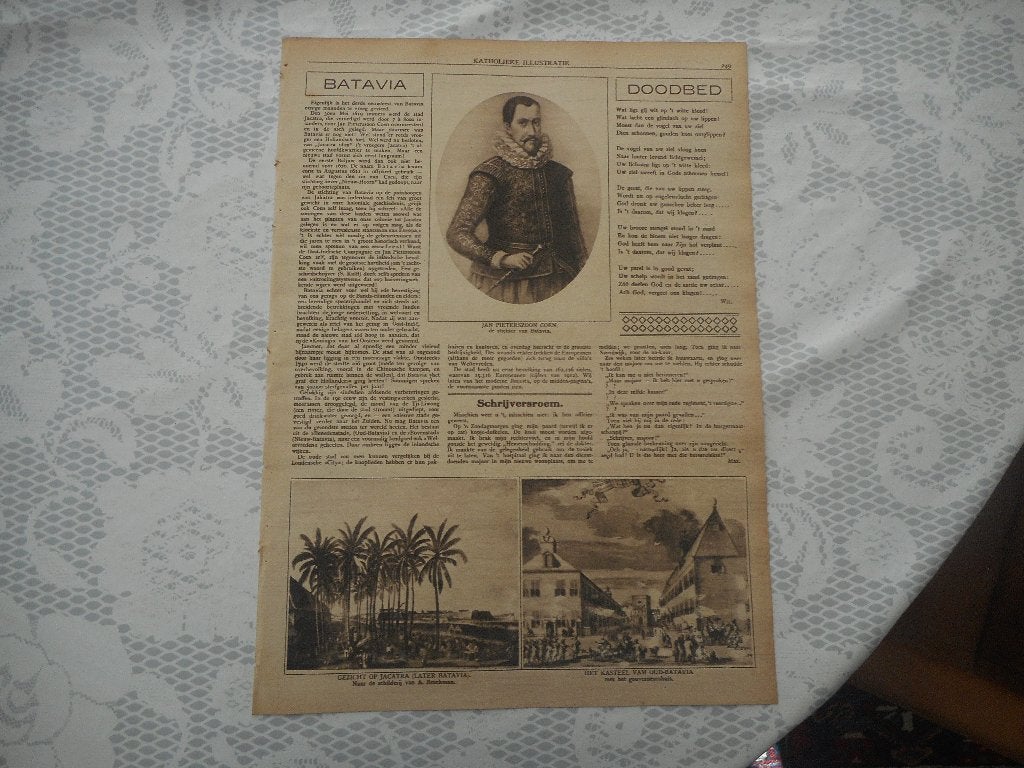 Indië. Batavia. 1919., Ophalen of Verzenden, Voor 1920, Nederland, Knipsel(s)