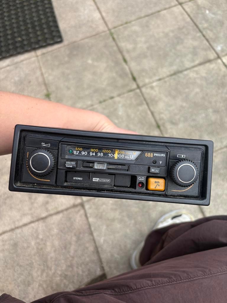 Autoradio retro vintage Philips 668 Huisman Radio V.A.G., Auto diversen, Ophalen of Verzenden, Gebruikt