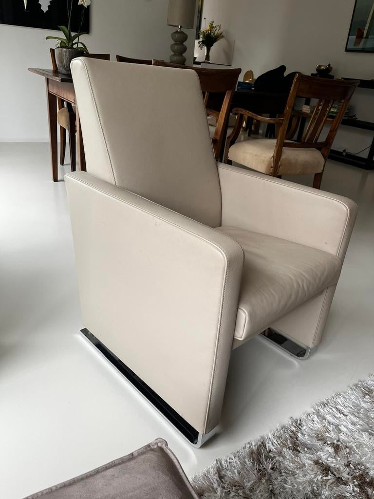 Jori design fauteuil, Ophalen, Zo goed als nieuw, 50 tot 75 cm, Leer
