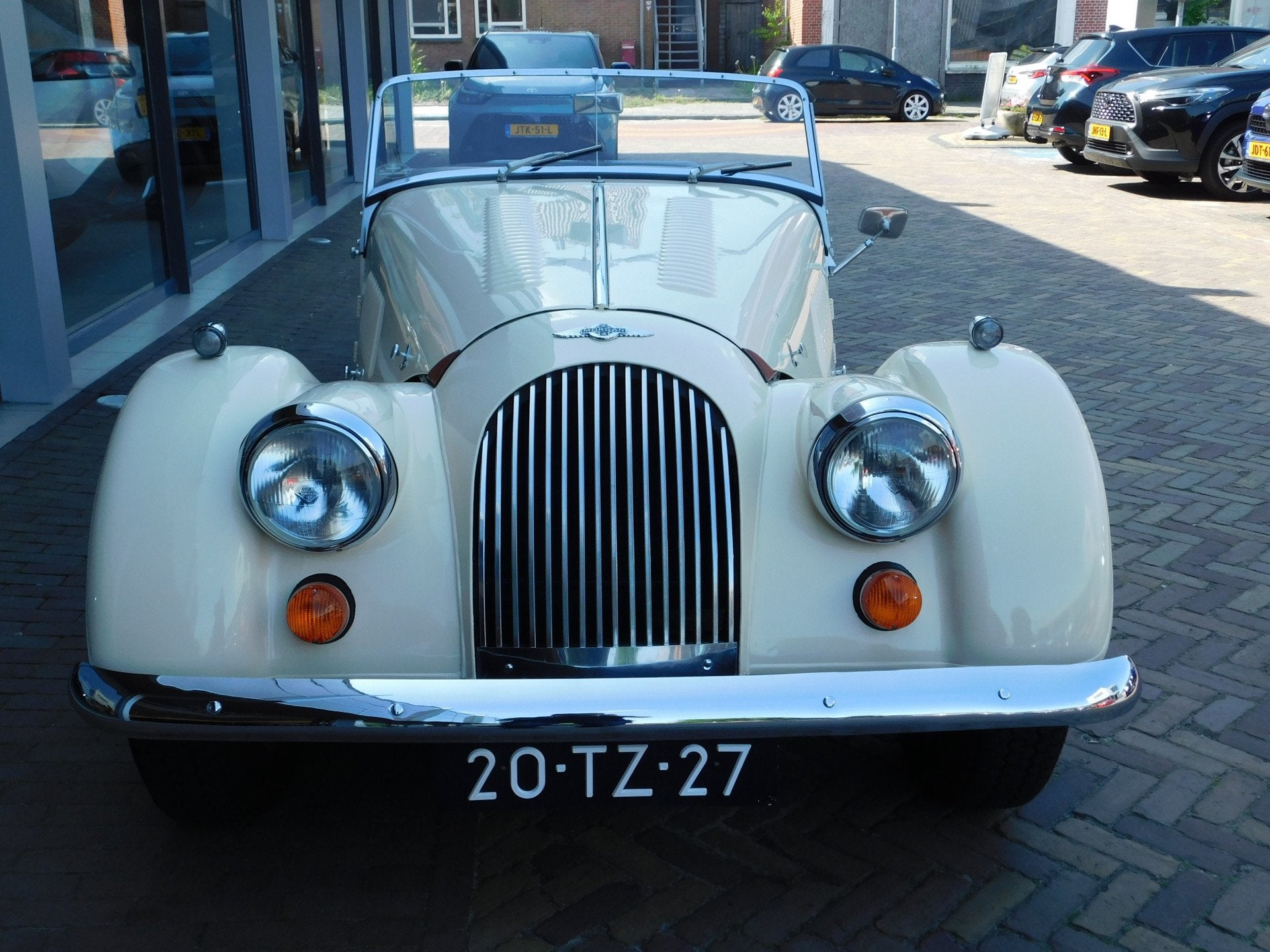 Morgan 4/4 1.6 2-seater Origineel Nederlandse auto, Auto's, 12 maanden, Wit, Origineel Nederlands, Bedrijf