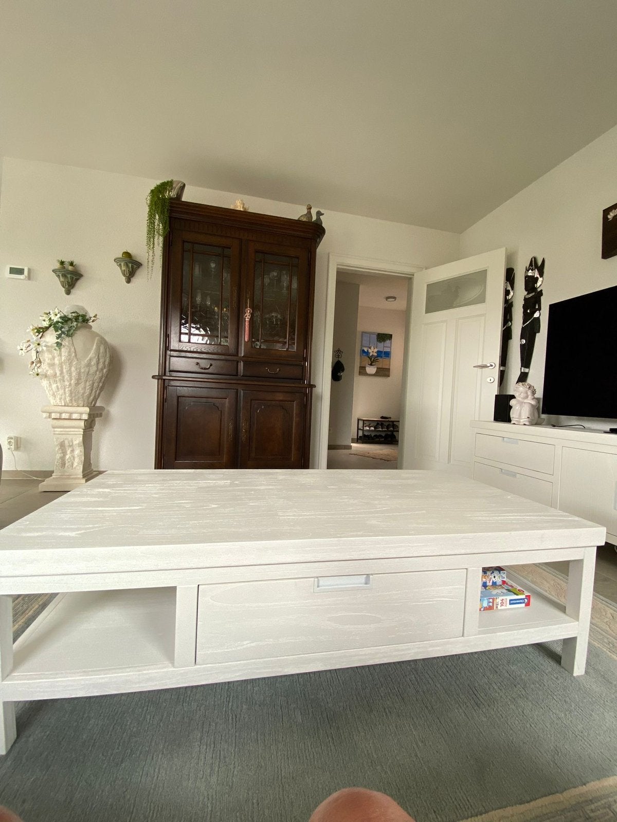Salontafel en tv kast, Ophalen