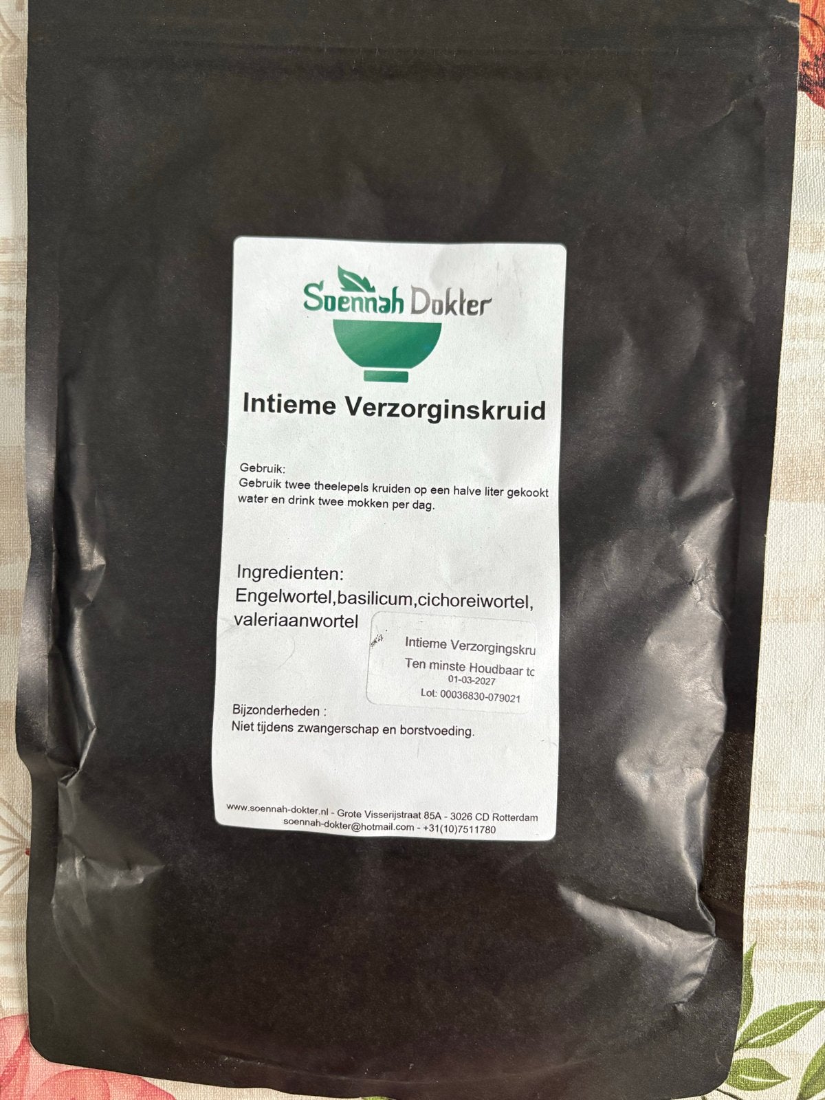 Soennah Dokter Intieme Verzorgingskruid 100g, Ophalen of Verzenden, Nieuw